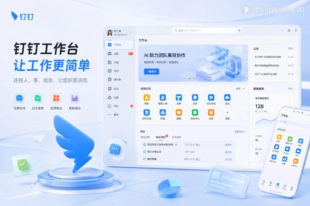 钉钉下载公告置顶与全员必达
